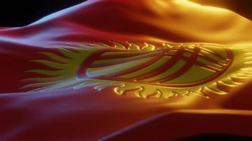 Videohive - Kyrgyzstan - Stylized Flag - 36406716 - 36406716