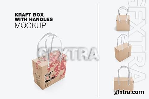 Kraft Box with Handles Mockup 4SEY8KQ