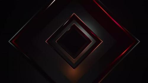 Videohive - Sci Fi Tunnel Square Red - 36421325 - 36421325