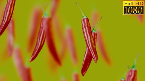 Videohive - Red Hot Pepper Background Loops Pack V1 - 36421332 - 36421332