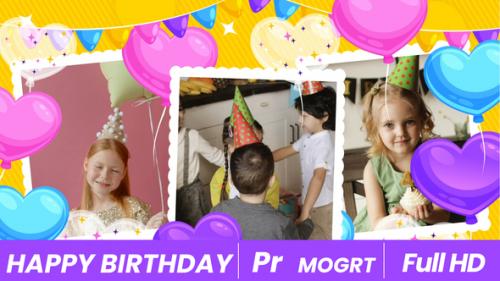 Videohive - Happy Birthday | MOGRT - 36458203 - 36458203