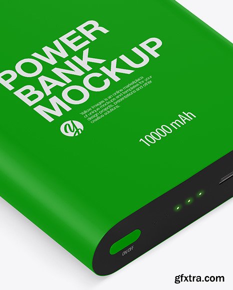 Matte Power Bank Mockup - Front View 51489