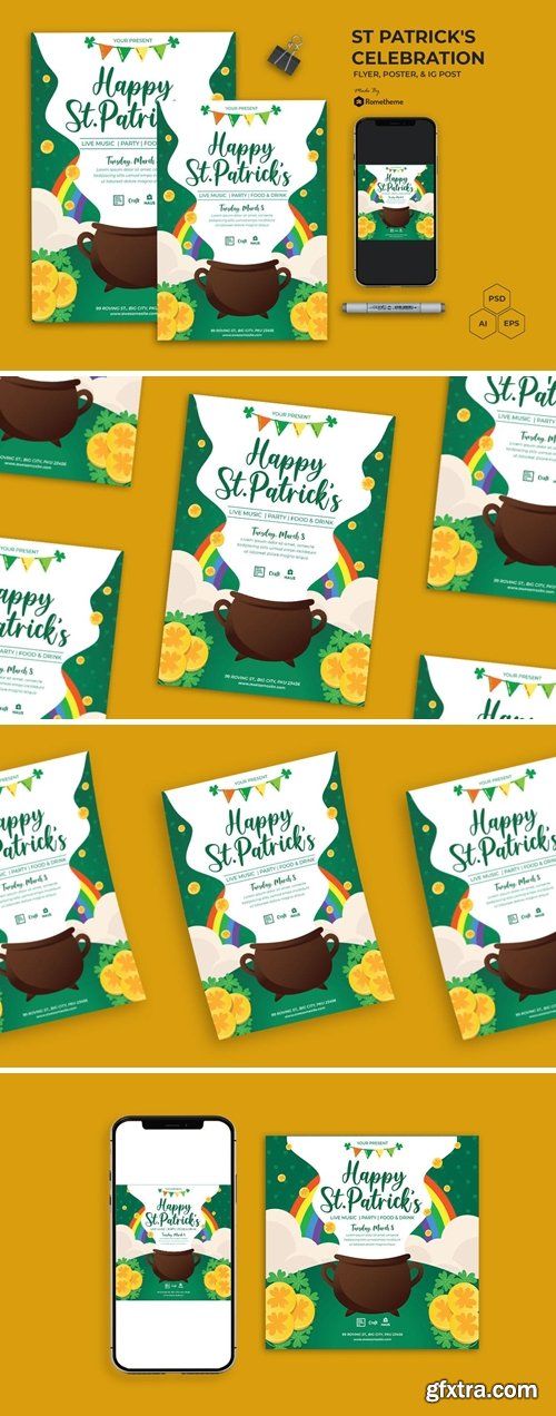 St Patrick\'s Celebration Vol. 2 - Flyer Set AS