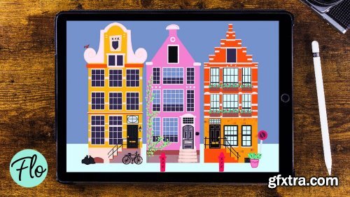Fun and Easy Illustrations in Procreate - Creating Colorful Houses