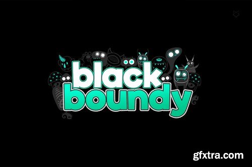 Black Boundy Typeface