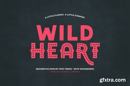 Wild Heart Decorative Display Family