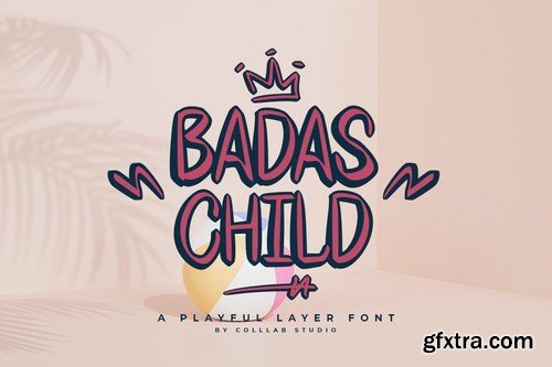 Badas Child - A Playful Font