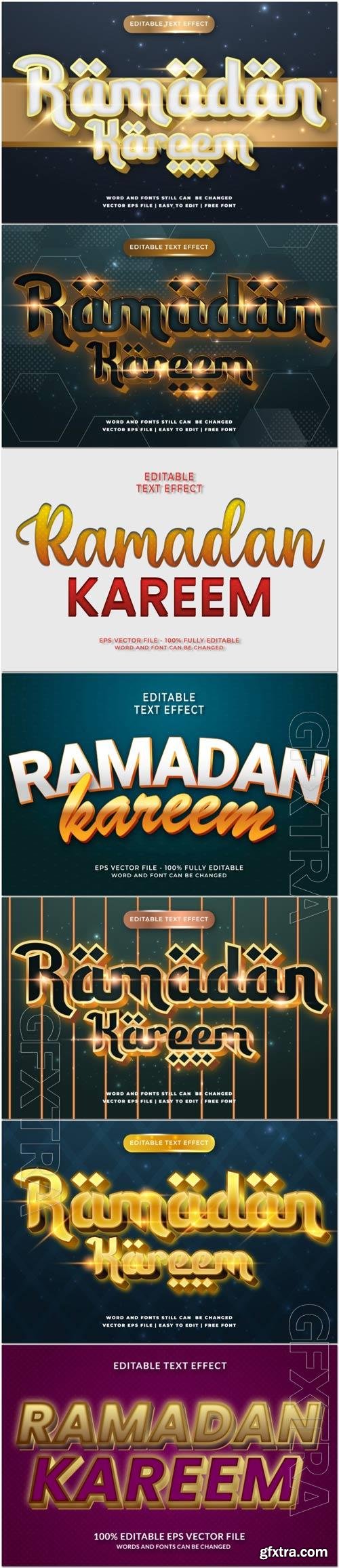 3d liquid ramadhan text effect