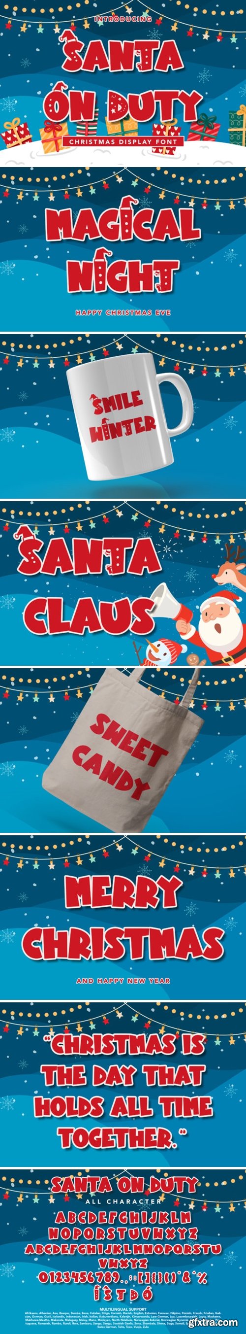 Santa on Duty Font