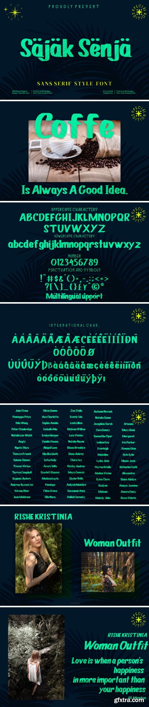 Sajak Senja Font