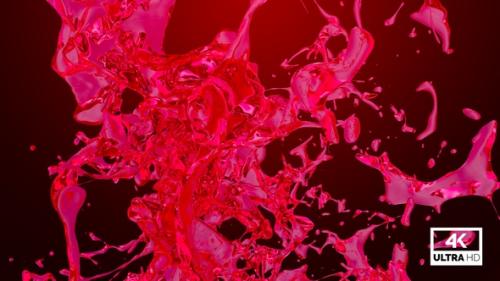 Videohive - Red Water Jet Stream Splash V2 - 36515601 - 36515601