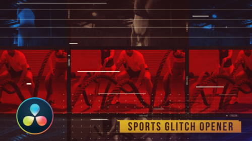 Videohive - Sports Glitch Opener - 36554923 - 36554923