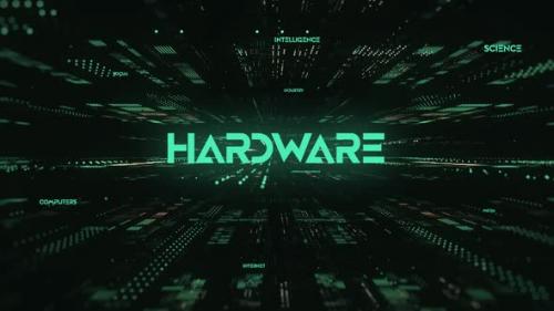 Videohive - Sci Fi Digital Data Word Hardware - 36535837 - 36535837