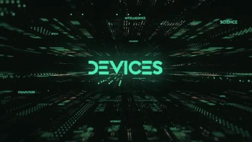 Videohive - Sci Fi Digital Data Word Devices - 36535838 - 36535838