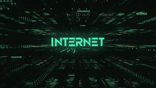 Videohive - Sci Fi Digital Data Word Internet - 36535841 - 36535841