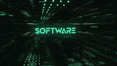 Videohive - Sci Fi Digital Data Word Software - 36535842 - 36535842