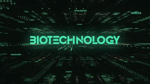 Videohive - Sci Fi Digital Data Word Biotechnology - 36535845 - 36535845