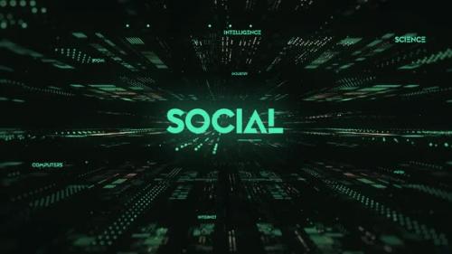 Videohive - Sci Fi Digital Data Word Social - 36535847 - 36535847