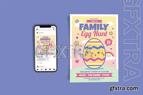 Family Egg Hunt Template Set 4UTPRSK