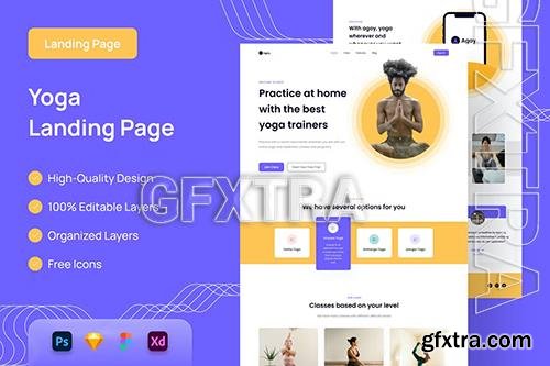 Yoga Landing Page - UI Design WR6SJQG