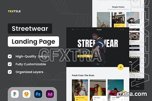 Streetwear Landing Page - UI Design WB2ZYD4