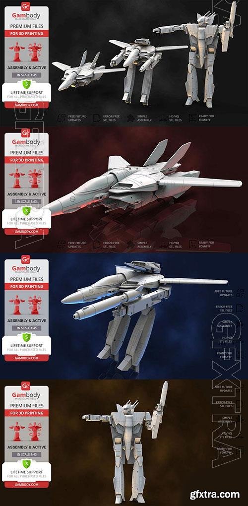 3D Print Models Robotech VF-1S