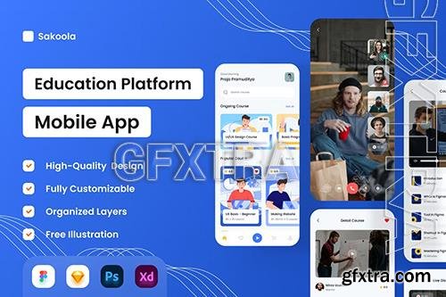 Education Platform Mobile App - UI Design R2MAXQU