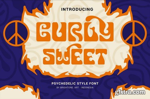 Curly Sweet - Psychedelic Style Font