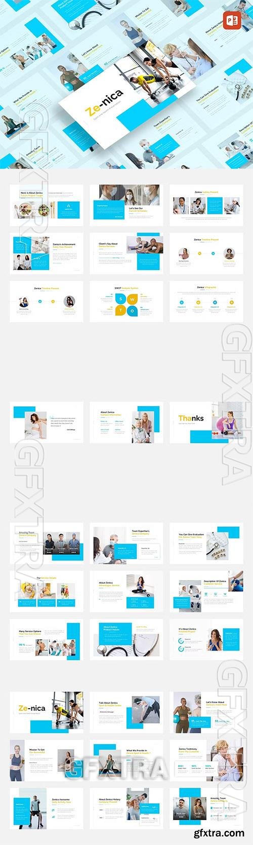 Zenica - Sport & Health Powerpoint, Keynote and Google Slides Template