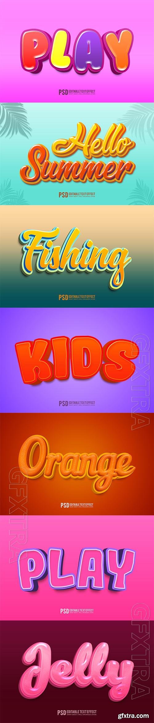 Psd text effect set vol 334