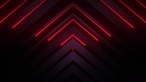 Videohive - 4k Red Neon Vj Pattern 3 - 36553740 - 36553740