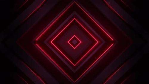 Videohive - 4k Red Neon Vj Pattern 7 - 36553746 - 36553746