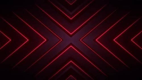 Videohive - 4k Red Neon Vj Pattern 4 - 36553747 - 36553747