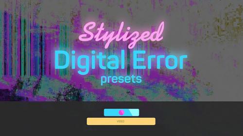 Videohive - Stylized Digital Error Presets - 36584258 - 36584258