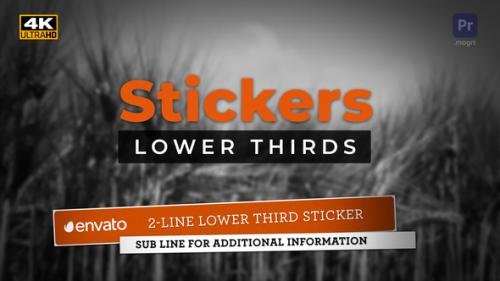 Videohive - Stickers Lower Thirds | MOGRT for Premiere Pro - 36594934 - 36594934