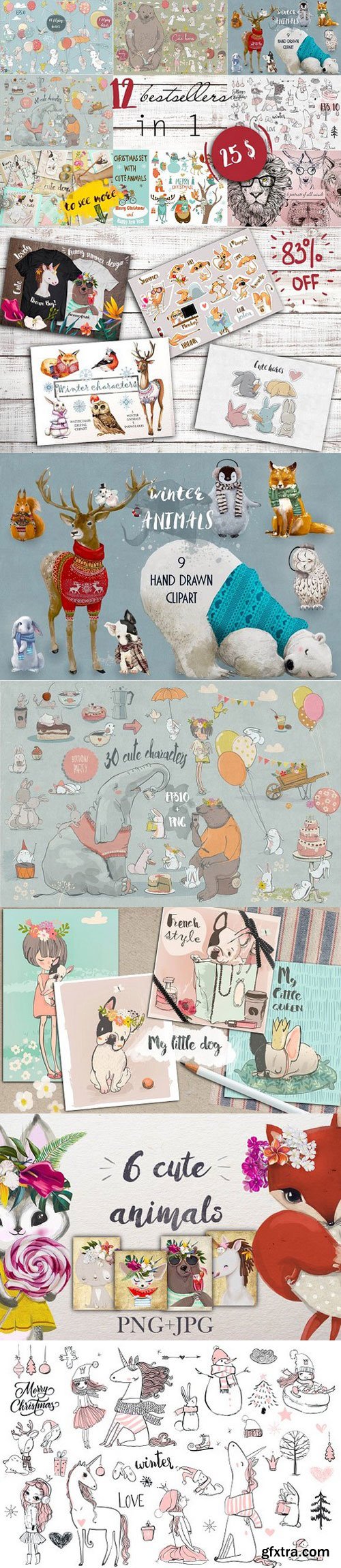 Cute animals bundle