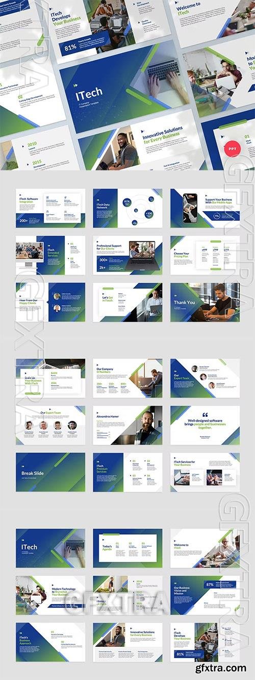 IT Company Powerpoint, Keynote and Google Slides Presentation Template