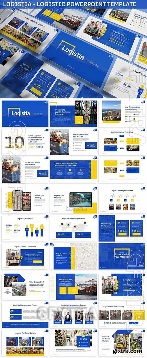 Logistia - Logistic Powerpoint Template CJNFZ5Y