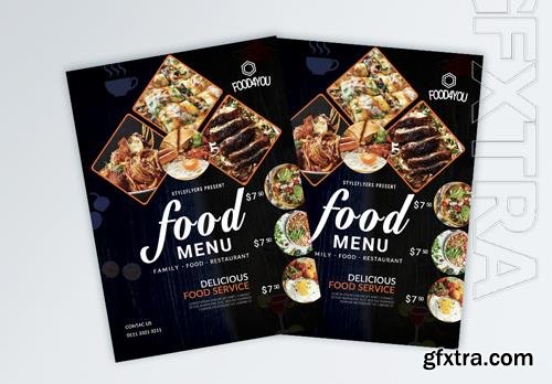 Attractive Food Menu Flyer Template