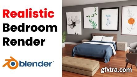 Blender 3D: Easy Realistic Bedroom Render