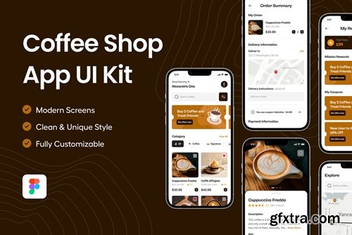 Coffee Shop - Mobile App UI Kit