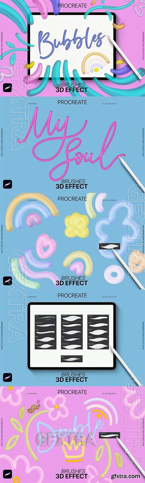3D effect Procreate Brushes 8EZXGKS