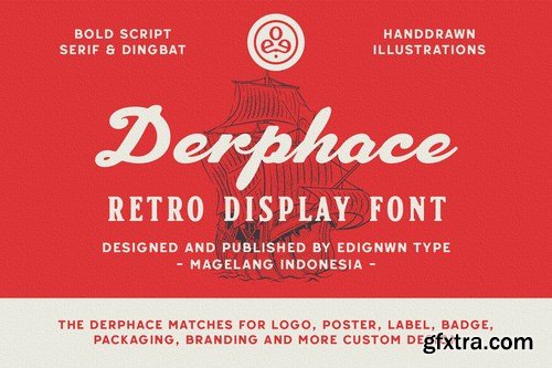 Derphace - Retro Display Font