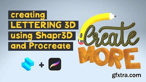 3D lettering modeling using Shapr3D and Procreate