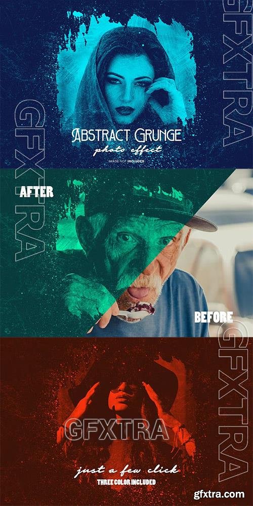 Abstract grunge photo effect 9U76R6U