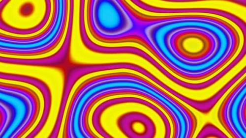 Videohive - Flowing Liquid Background of Multicolored Gradient Lines - 36589737 - 36589737