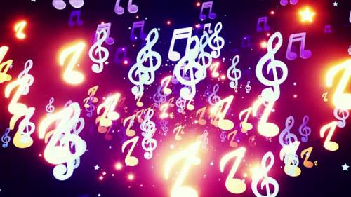 Videohive - Musical Notes 4k - 36591452 - 36591452