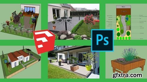 Sketchup  and Photoshop for  Landscaping