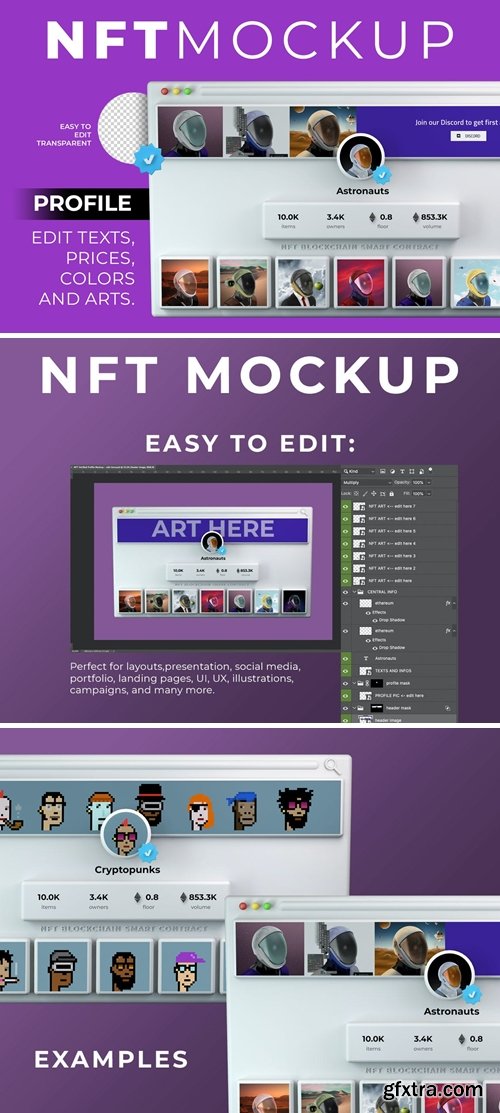 NFT Verified Profile Mockup