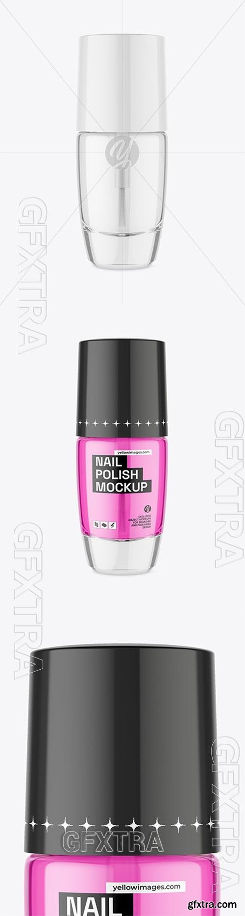 Clear Nail Polish Bottle Mockup 97299